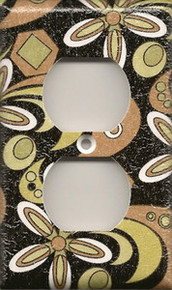 Patterned Black, Copper, & Gold Outlet
