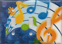 Music Blue - Triple Switch