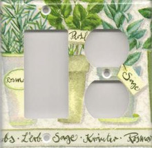 Herbs - Double Combo GFI & Outlet