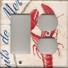 Lobster - White - Double Combo GFI & Outlet