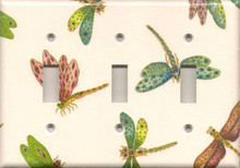 Colorful Dragonflies - Triple Switch