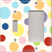 Polka Dots - Double Combo Switch & GFI