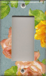 Roses - Blue - GFI/Rocker