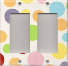 Polka Dots - Double GFI/Rocker