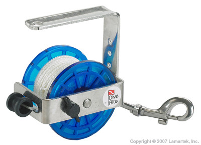 Dive Rite Scuba Diving Safety Reel 43m/140ft Line With Stainless