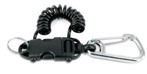 Smart Coil Extendable Clip - Strong Roccia with 70mm S/S Carabineer.