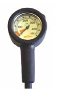 Dive Team Pressure/Contents Gauge on 6" Hose.