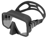 Beaver Atomic Single Lens Frameless Mask. Choice of Black or Clear Silicone