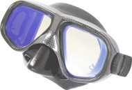 Stealth Reflective Coating Dual Lens Black Silicone Mask