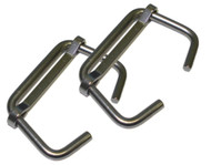 Pair of Stainless Steel Commercial Style Fin Strap Clips