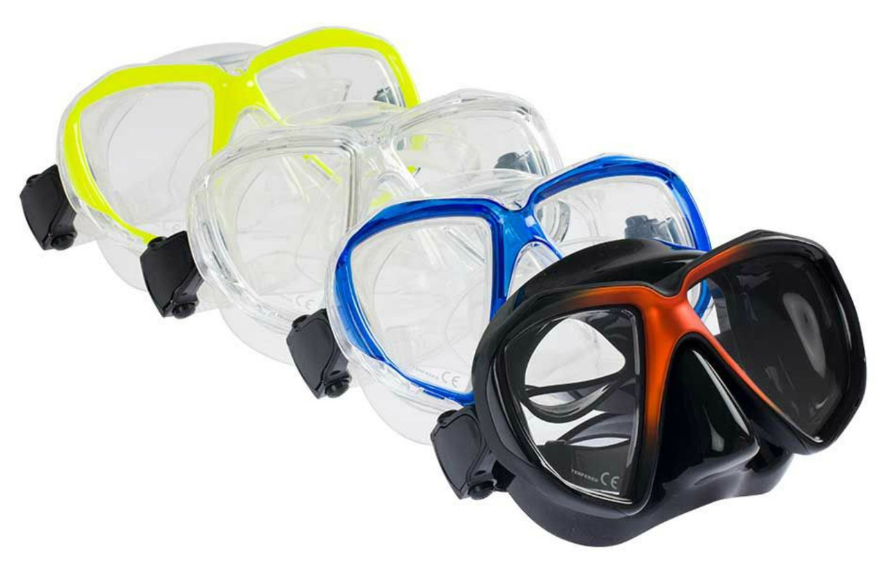 Adult Mask & Snorkel set Typhoon EON Semi Dry snorkel Dive Snorkeling 4 colours 
