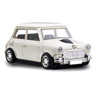 Official Motormouse Classic Mini Cooper Car Wireless Computer Mouse - White