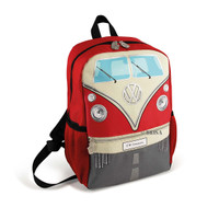 Official VW Camper Van Kids School Backpack Bag - Red