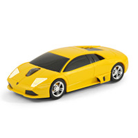 Official Lamborghini Murcielago Car Wireless Computer Mouse - Yellow