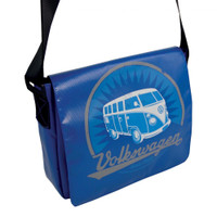 Official VW Camper Van T1 Tarpaulin Laptop Messenger Bag - Blue