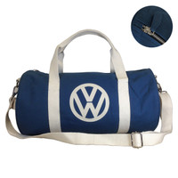 Official VW Canvas Holdall Sports Gym Bag - Blue