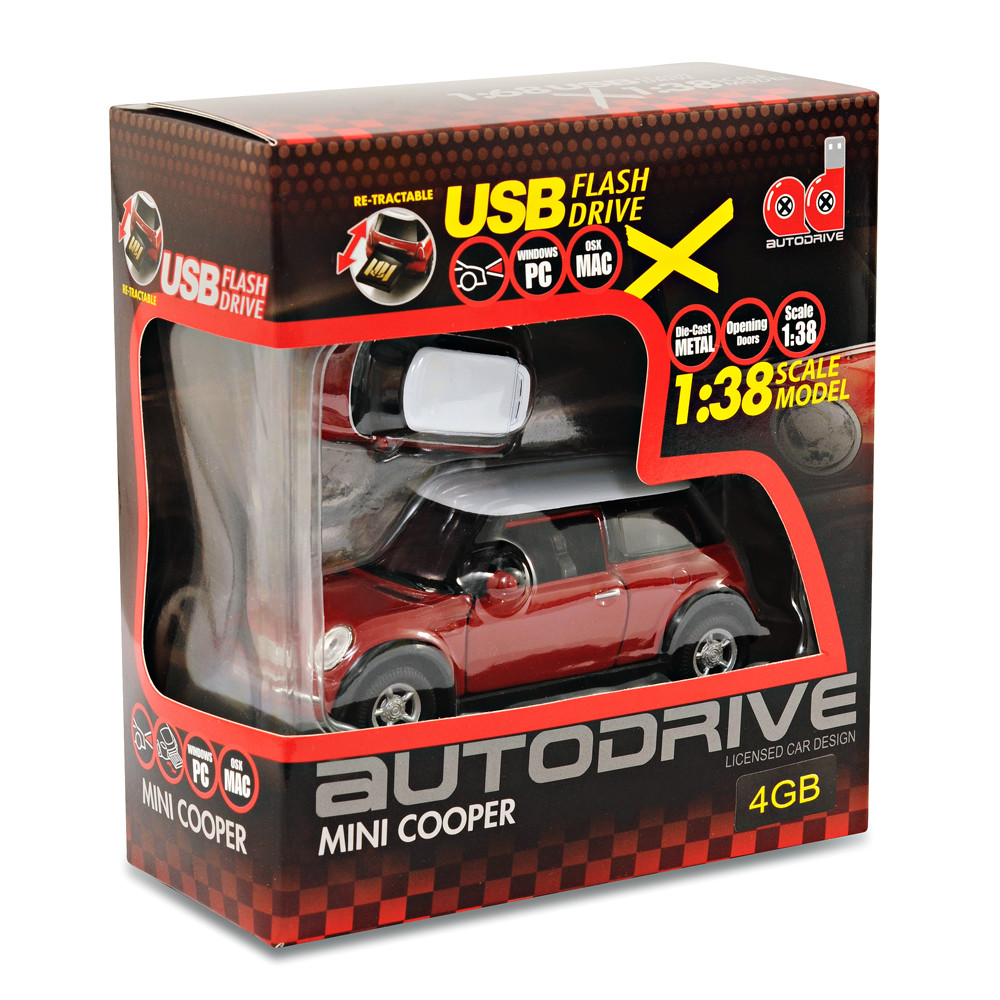 BMW Mini Cooper S Car Gift Box Set - 1:38 Model Car + 4Gb USB