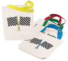 Speed Racer Checkered Flag Tote Bag