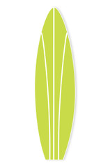 Surf Board, Green 4.9' tall