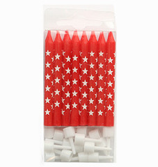 Candles, Red Stars
