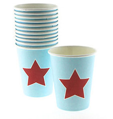Blue and Red Star Party Cups