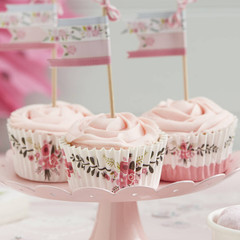 Floral Fancy Cupcake Liners