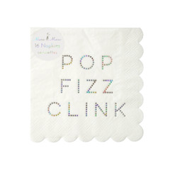 Pop Fizz Clink, small Napkins, Holographic 