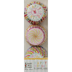 Happy Birthday Mini Cupcake Liners