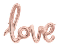 Gold Foil Script Balloon "Love"
