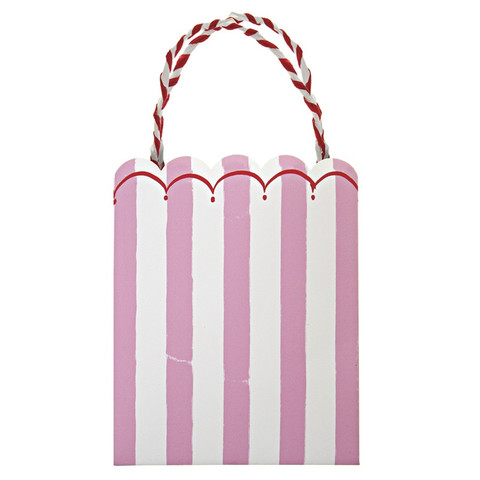Toot Sweet Pink Stripe Party Bag