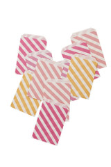 Pink Shimmer Stripy Treat Bags