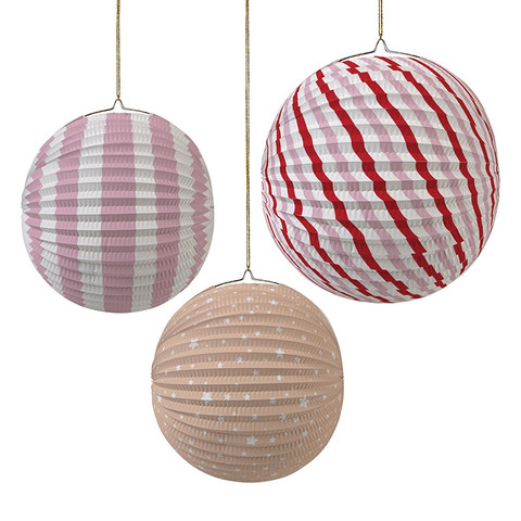 Paper Globe Pastel Pink Party Decorations