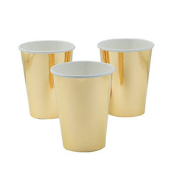 Gold foil cups