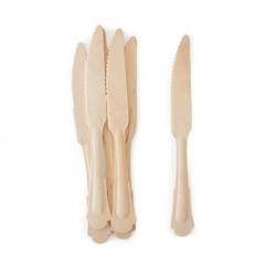 Wooden Cutlery, Deluxe Birchwood Knives