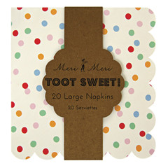 Toot Sweet Spotty Napkins, Large