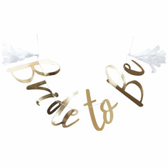 Bride to Be, Gold Foil Banner