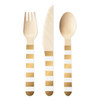 This set includes 10 forks, knives, and spoons.