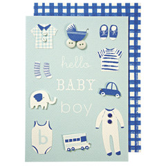 Greeting Card: Blue Baby Boy
