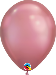 Chrome Balloons, Mauve, 7"