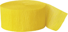Crepe Streamers, Yellow