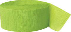 Crepe Streamers, Lime Green