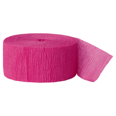 Crepe Streamers, Hot Pink