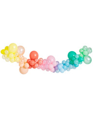 Pastel Rainbow Balloon Garland, Small