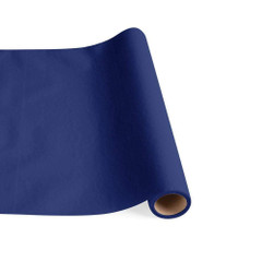 Paper Linen Solid Table Runner, Navy Blue