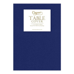 Paper Linen Solid Table Cover, Navy Blue