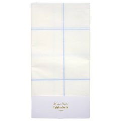 Blue Grid Tablecloth
