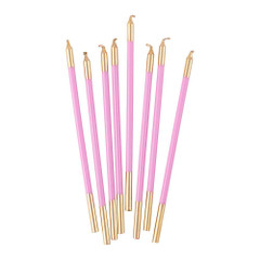 Birthday Candle Slims, Candy Pink & Gold
