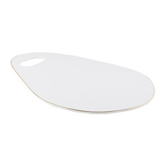 Ceramic Oval Tray, White