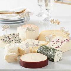 Gold Cheese Board Party Picks