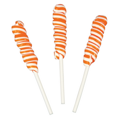 Mini Orange Twisty Lollipops